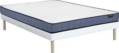 Produktbild von Bett - 160 x 200 cm - Polsterbettgestell - Taschenfederkernmatratze - Höhe 19 cm - DAYNI von YSMÉE