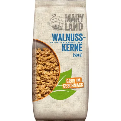 Produktbild von Maryland Walnusskerne mild aromatisch und ideal zum Knabbern 500g