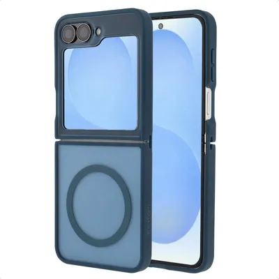 Imagen del producto de Cubierta trasera Color Guard con MagSafe para Samsung Galaxy Z Flip 7 FE - Azul oscuro