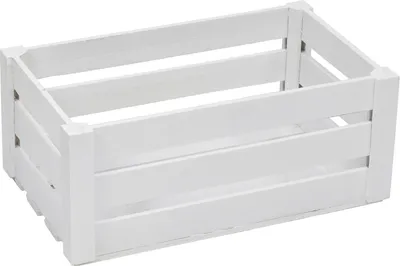 Zdjęcie produktu dla SKRZYNKA drewniana BIAŁA M na zioła 22,5x14,5x12,5