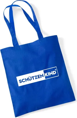 Produktbild von Hellweg Druckerei Einkaufsbeutel Schützenkind Modern Geschenk Tote Bag Bright Royal 10 Liter Baumwolle Schützenkind Modern Mitbringsel