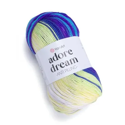 Produktbild von YarnArt Adore Dream 1070 Wolle, Antipilling Acryl, Weich & Glatt, 280m/100g, Bunt