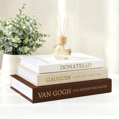 Productafbeelding van Solidchoice - Decoratieve Boeken Set van 3 voor Woonkamer en Kantoor