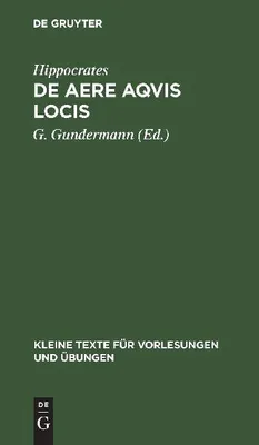 Produktbild von De Aere Aqvis Locis