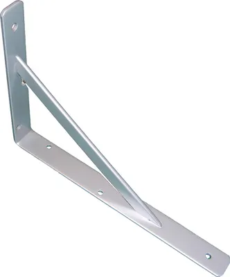 Produktbild von Schwerlastkonsole 150kg - Stegkonsole, Höhe 495mm, Tiefe 330mm, Stahl grau