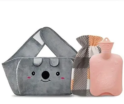Productafbeelding van Xerolax Warmwaterzak Met Hoes - Warmwaterkruik - Warmtekussen - Warmtekruik - Knuffel - Kruik - Bag - 3-Pack