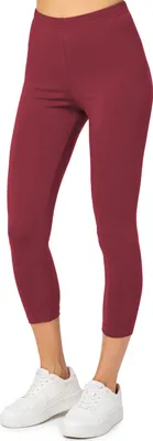 Produktbild von Merry Style Damen 3/4 Leggings aus Baumwolle MS10-199 (Weinrot, S)