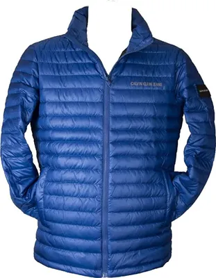 Produktbild von Calvin Klein Herren Daunenjacke Jeans Jacke Wasserdicht Reißverschluss und Taschen Artikel ZM0ZM01424 EO LT WT DOWN JK, CG5 Mazarine Blue