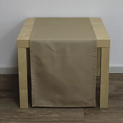 Produktbild von Tischläufer Liso UNI sand creme 40x140cm Baumwollmischung Hossner WA
