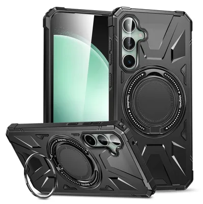 Obrázek produktu pro Pro Samsung Galaxy A15 MagSafe Shock Magnet Ring Protective Cover Pouzdro na mobilní telefon Black