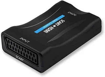 Produktbild von SCART auf HDMI Adapter, SCART zu HDMI Video Audio Konverter unterstützen 720/1080P Ausgang für TV Set Top Box VHS VCR PS1 PS2 PS3 Wii Xbox DVD-Player