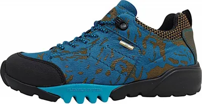 Immagine prodotto di Scarpe da trekking da donna Waldläufer H-Amiata, modello stringato, colore blu, ideali per attività sportive e outdoor