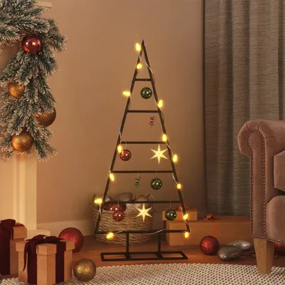 Obrázek produktu pro Maison Exclusive - Kovový vánoční stromek na ozdoby Černý 90 cm