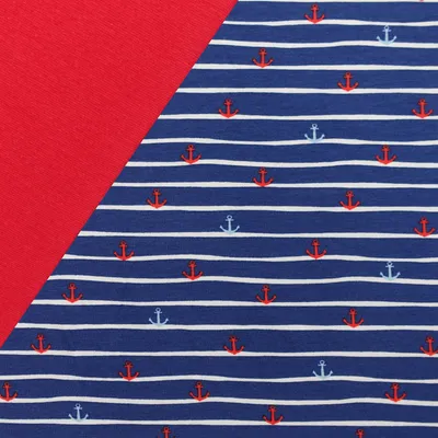 Produktbild von Stoffpaket Kinder 0,5x1,5m Jersey + 0,5x0,7m Bündchen Nähpaket Kinderkleidung