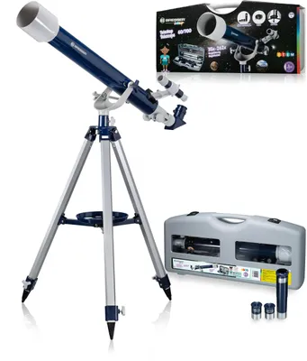Produktbild von Linsenteleskop 60/700 blau/grau
