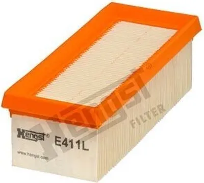 Produktbild von Luftfilter HENGST FILTER E411L für RENAULT CLIO II (BB0/1/2, CB0/1/2) Filtereinsatz