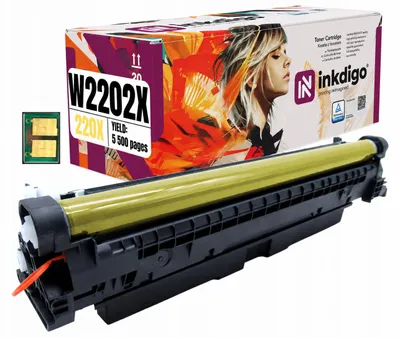 Produktbild von Inkdigo Toner W2202X für HP Color LaserJet Pro 4202, 4202dn, 4202dw, 4202dwe – Gelb, 5500 Seiten,, KI-generiertes Bild