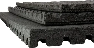 Produktbild von Mosolut Gummi ANTISHOCK, Outdoor, schwarz 100x100 - 43 mm MSFT160