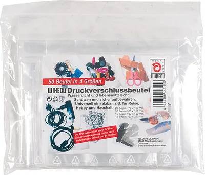 Image de Sachets à fermeture à pression 4 tailles