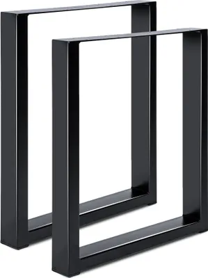 Produktbild von 1 Paar Tischgestell Tischuntergestell Tischkufe Tisch Beine schwarz 60x72 cm