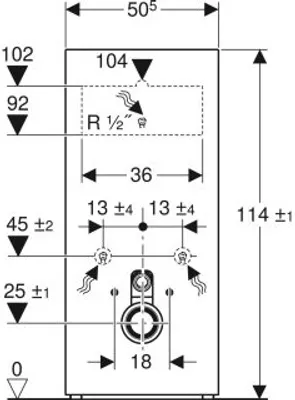 Produktbild von Geberit Monolith - Sanitärmodul für Wand-WC, 114 cm, Anschluss unten, sandgrau 131.031.JL.5