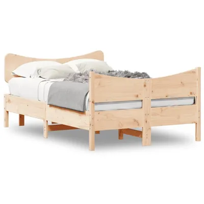 Produktbild von vidaXL Massivholzbett ohne Matratze 120x190 cm Kiefernholz