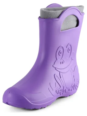 Produktbild von Ladeheid Damen federleichte Eva Gummistiefel Regenschuhe gefüttert LA-CA-12 (Lilla, 38/39 EU)