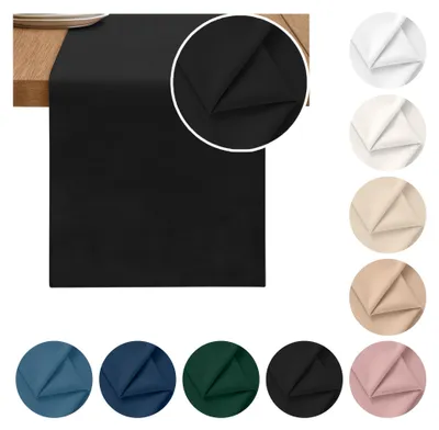 Produktbild von Zarter MATTER VELOURS-TISCHLÄUFER, schwarz 40x275 cm