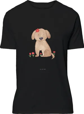 Produktbild von Mr. & Mrs. Panda Tshirt Hund Dame - Schwarz - Geschenk, Niedlich, Liebenswert, T-Shirt mit Aufdruck, Shirt, Hundeliebe, S, Sprüche, Spruch-Shirt, Liebe, Hunde