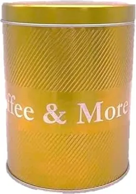 Produktbild von Kaffeedose mit Dosierlöffel (luftdichte Aromadose für 1kg Kaffeebohnen, Kaffeebehälter aus Edelmetall, Vorratsdose zur Aufbewahrung von Bohnen)
