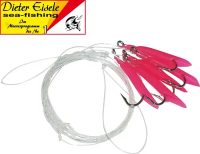 Produktbild von Dieter Eisele Makrelen- & Meeresvorfach 5 Haken 2/0 120cm 0,70mm