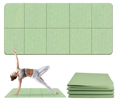 Immagine prodotto di Tappetino da yoga, dimensioni 183x61x0,4 cm, pieghevole, ideale per i viaggi
