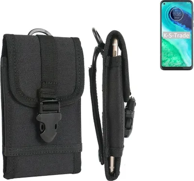 Produktbild von K-S-Trade Holster Handy Hülle kompatibel mit Motorola Moto G8 Holster Handytasche Gürtel Tasche Schutz Hülle Robust Outdoor schwarz