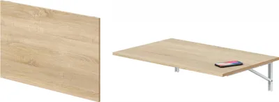Image de Klapptisch >Wandklapptisch< in Canadian Eiche Dekor - 78x21x50 (BxHxT)