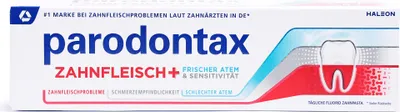 Produktbild von parodontax Zahnfleisch+ Sensitivität & Frischer Atem – 3-fach Schutz Zahnpasta - 75 ml