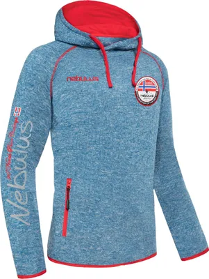 Immagine prodotto di Nebulus Fleecehoody MILL Herren, Felpa con cappuccio, Kapuzenpullover , P5047 - Herren, blau, XXL