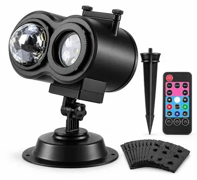 Image de Projecteur LED RGBW 2-en-1 avec effet d'ondulation d'eau – GLOWMIX