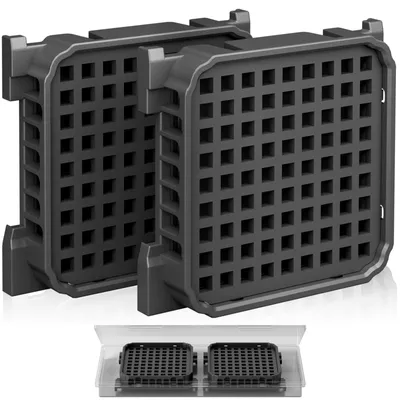 2 Aktivkohlefilter für Liebherr Kühlschrank, 4,8 x 4,4 x 1 cm, rechteckig