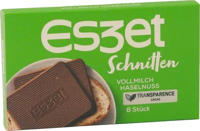 Produktbild von Eszet Schnitten Vollmilch Haselnuss 8er