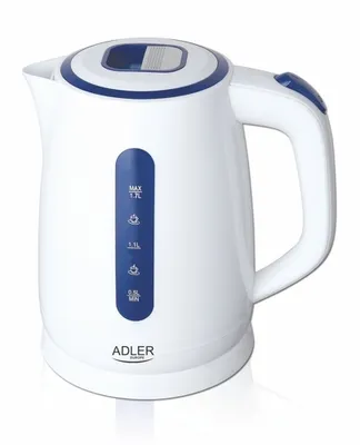 Produktbild von Adler AD 1234 Wasserkocher 1,7 L - 2200 W, 360° drehbar - Weiß