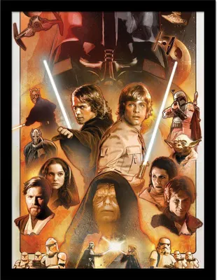 Immagine prodotto di Star Wars - Poster con cornice, figure PM9451 (40 cm x 30 cm) (a colori)