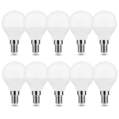 Produktbild von 10x 5w E14 LED Leuchtmittel Birne Leuchte G45 Kugel Milchglas 450 Lumen warmweiß