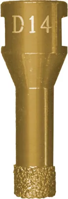 Produktbild von Profi Fliesenbohrkrone Vakuum M14 Trocken Ø 14 mm  / NL 35 mm