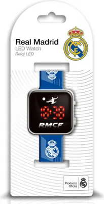 Zdjęcie produktu dla Zegarek LED dla dzieci KIDS LICENSING - Real Madrid, oficjalny produkt premium