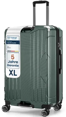 Immagine prodotto di Valigia rigida XL 77 cm (103 L) con telaio in alluminio 4FLY in PC+ABS – con lucchetto TSA, 4 ruote doppie girevoli, bagaglio da viaggio