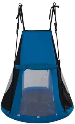 Image de Balançoire Nid D'ange Avec Tente Et Moustiquaire Bleu Noir