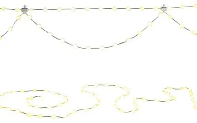 Produktbild von LED Lichterkettenvorhang Konstsmide 200 LEDs Lichtfarbe Warmweiß