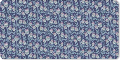 Produktbild von MuchoWow® Schreibtischunterlage Blumen - Muster - Natur 80x40 cm - XXL Mauspad - Gaming Mauspad