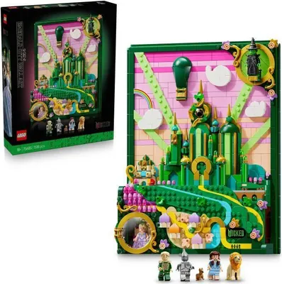 Immagine prodotto di LEGO Wicked Tableau d'Emerald City, set di costruzione 3D per adulti, modello con 7 personaggi