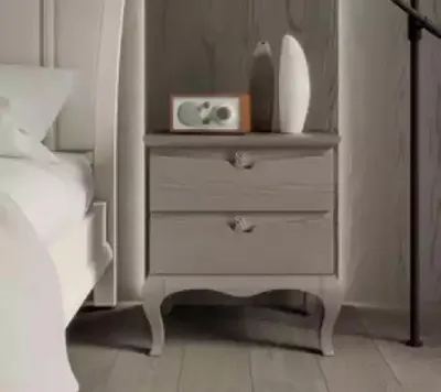 Produktbild von Design Schlafzimmer 3tlg. Bett 2x Nachttische Modern Luxus Betten Möbel